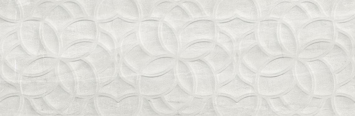 CALEDONIA WHITE MATT DECOR RECT. 40x120