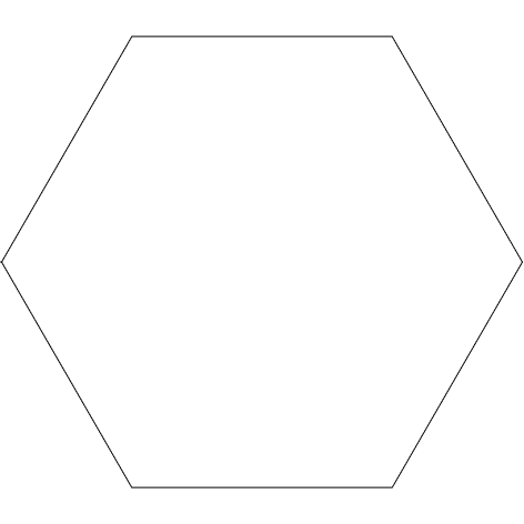 Floor Wall Element Blanc Hex 20x23