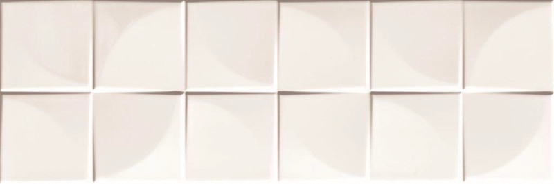 Quadra White Glossy 25x75