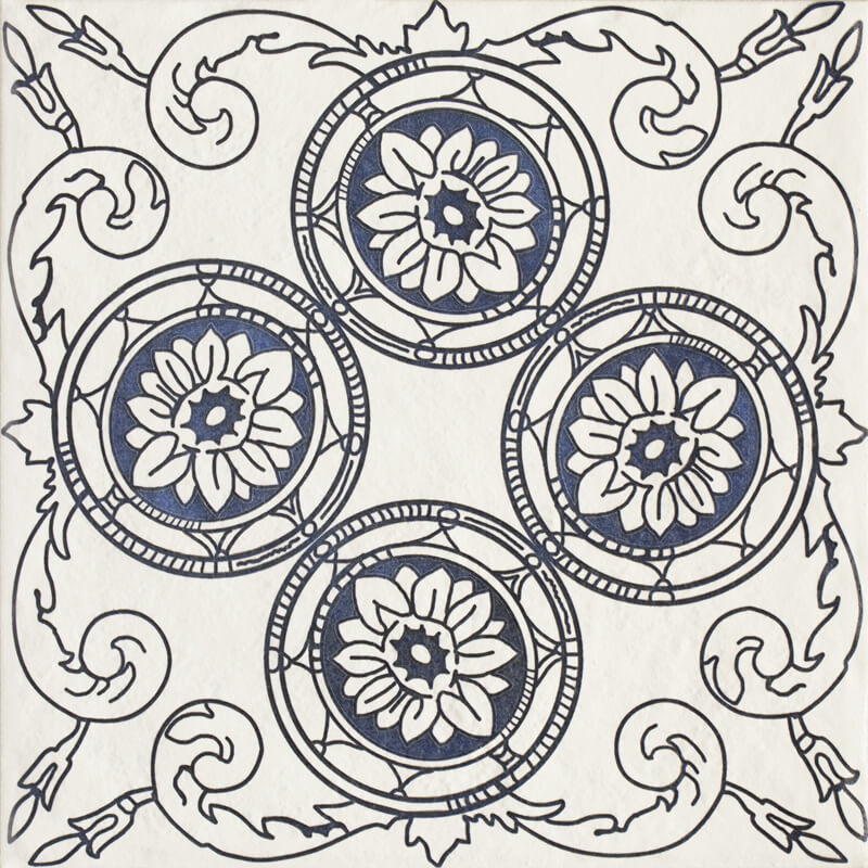 Sevilla Azul Decor C Structure 19.8x19.8