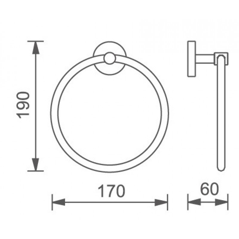 3480-800x800 Кръгъл пешкирник ICA 3460B